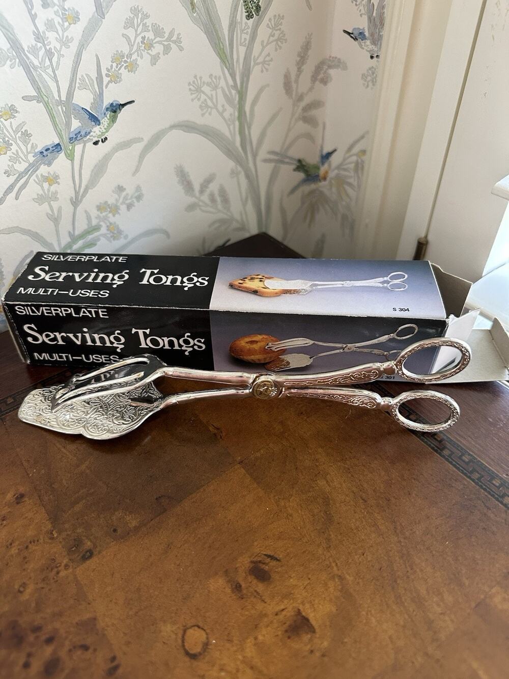 Vintage Prince à Gateaux Silver Plated Serving Scissor Tong Salad Cake Server
